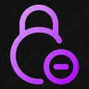 Circle Lock Minus Lock Minus Remove Lock Icon