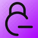 Circle Lock Minus Lock Minus Remove Lock Icon