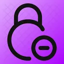 Circle Lock Minus Lock Minus Remove Lock Icon