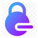 Circle Lock Minus Icon