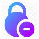 Circle Lock Minus Icon