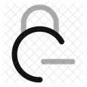 Circle Lock Minus Lock Minus Remove Lock Icon