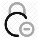 Circle Lock Minus Lock Minus Remove Lock Icon