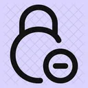 Circle Lock Minus Lock Minus Remove Lock Icon