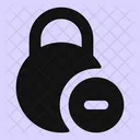 Circle Lock Minus Icon