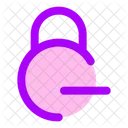 Circle Lock Minus Lock Minus Remove Lock Icon