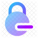 Circle Lock Minus Lock Minus Remove Lock Icon