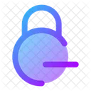 Circle Lock Minus Lock Minus Remove Lock Icon