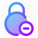 Circle Lock Minus Lock Minus Remove Lock Icon