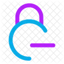 Circle Lock Minus Lock Minus Remove Lock Icon