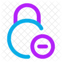 Circle Lock Minus Lock Minus Remove Lock Icon