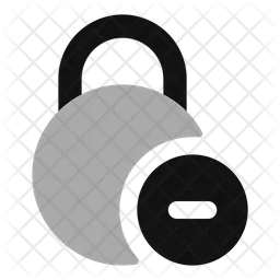 Circle-lock-minus-  Icon