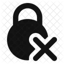 Circle-lock-remove-  Icon