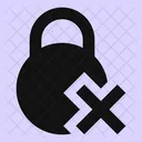 Circle-lock-remove-  Icon