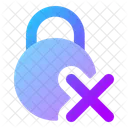 Circle Lock Remove Lock Cross Close Lock Icon