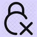 Circle-lock-remove-  Icon