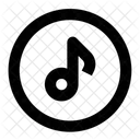 Circle Music Symbol  Icon