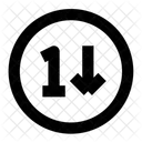 Circle Number Asc Icon