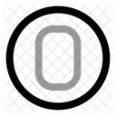 Circle O Letter Letter Sign Icon