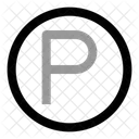Circle P Letter Letter Sign Icon