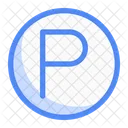 Circle P Letter Letter Sign Icon