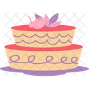 Circle Plated Cake Icon