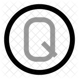 Circle q letter  Icon