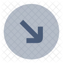 Circle Se Arrow Icon