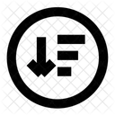 Circle Sort Desc Icon