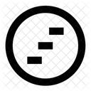 Circle Stairs Menu Icon