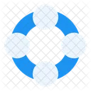 Circle Support System System Circle Icon