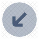 Circle Sw Arrow Icon
