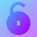 Circle Unlock Open Lock Open Padlock Icon