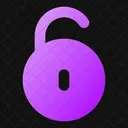 Circle Unlock Open Lock Open Padlock Icon