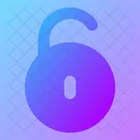 Circle Unlock Open Lock Open Padlock Icon