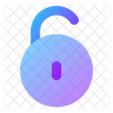 Circle Unlock Open Lock Open Padlock Icon