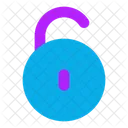 Circle Unlock Icon