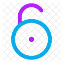 Circle Unlock Open Lock Open Padlock Icon