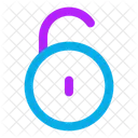 Circle Unlock Open Lock Open Padlock Icon