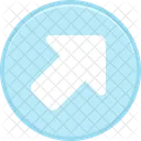 Circle up right  Icon