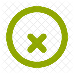 Circle x  Icon