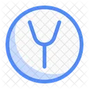 Circle Y Letter Letter Sign Icon