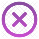 Circled X Icon