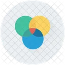 Overlap Intersection Circles Icon