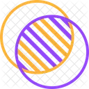 Circles with stripes  Icon