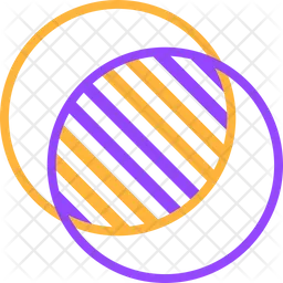 Circles with stripes  Icon