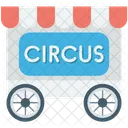 Circo Gaiola Carrinho Ícone