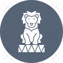 León de circo  Icono