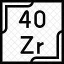 Circonio Tabla Periodica Quimica Icono