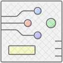 Circuit Board Lineal Color Icon Icon